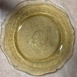 Amber Depression Federal Glass Dinner Plate
